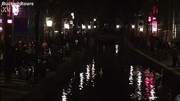 Redlight District Oudezijds Achterburgwal Amsterdam Netherlands Tourist Exploration