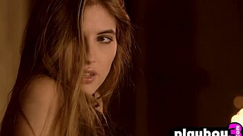 BRUNETTE BABE STRIPS HOT LINGERIE REVEALING TITS AND PUSSY IN SOLO TEASE