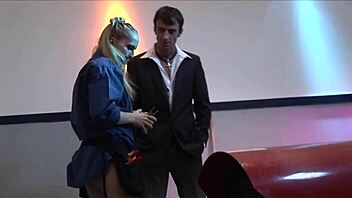 diana gold looks into his eyes as he cums down my throat after using my pussy