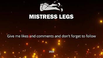 Hey, my cute feet in nude tights rub together teasingly on the autumn river bank outdoors