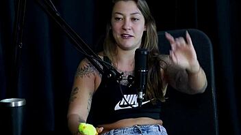 Amateur Couple In Lingerie Outdoor Game With Toys And Handjob