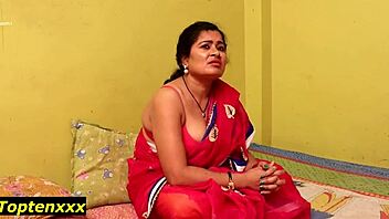 18yrs school student dominates in hardcore doggystyle fucking with madam in exotic indian roleplay