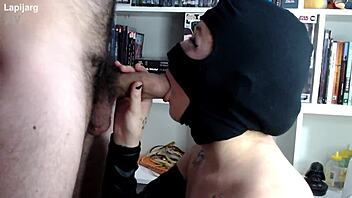 Oh damn, this young blonde beauty swallows my massive cock whole so deliciously!