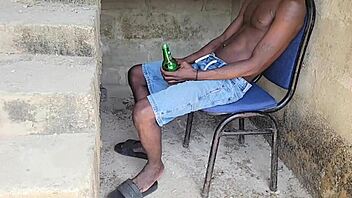 dripping wet pussy gets pounded hard under the stairs