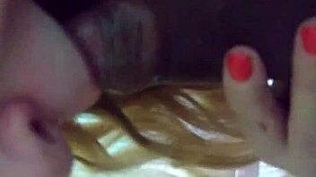 Blonde slut loves sucking big cock until milking every drop