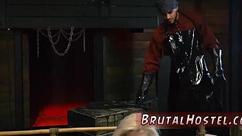 Conversational chat on dildo anal hd with big-breasted blonde in bondage scene