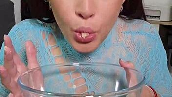 What a wild mess playing with junk food in my mouth and long pigtail hair!