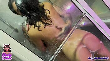 Wanna join us for steamy lesbian sex in the shower and jacuzzi?