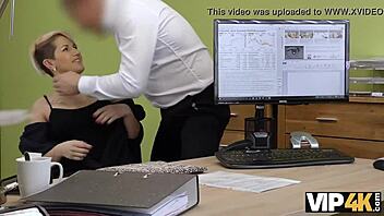 Vip4k agent calls Lussy Sweet for meeting but she fucks him at office