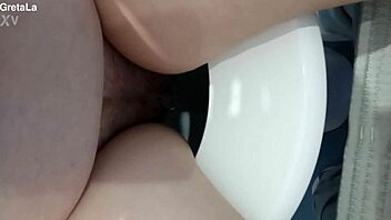 why is this italian slut relaxing on the toilet like that?