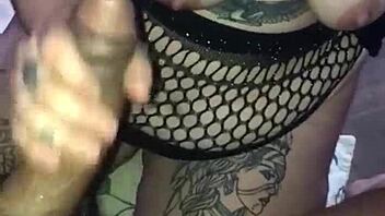 in the second part of halloween fun a blonde lover with big natural tits gives a deepthroat blowjob like a total slut