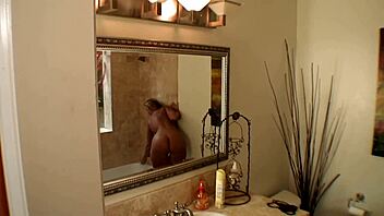 in this story, busty milf melanie monroe with big ass craves a massive black cock in the shower scene