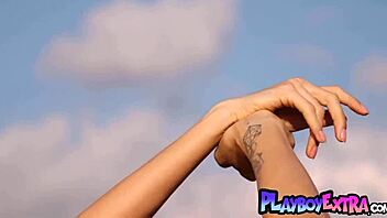 i adore how skinny brunette russian goddess taya vais strips nude and poses seductively in the vast desert for playboy