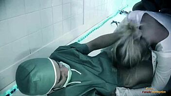 blonde hottie gets off watching a wild chick bang two guys hard