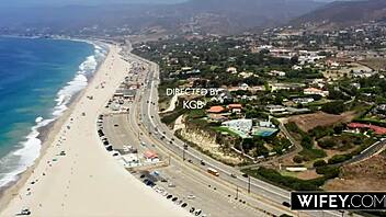 Cock Hungry Blonde Hotwife Sadie Rose Gets Creampied in Front of Husband