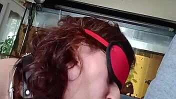 French amateur slut bound and sucking in bondage