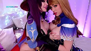 mona and lisa dive into wild squirting adventures with dildos and fisting in stockings for an intense anal session