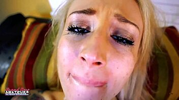 whoa, petite blonde olyssia takes deep pounding in her wet pussy and tight ass