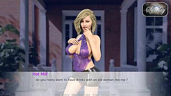 Hardcore sex scenes from porn game - wild adventures v90 with busty blonde milf action