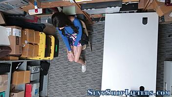 banged real shoplifter in high definition reality scene with petite latina