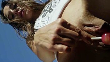 oh, dominika c, you're such a slut fingering your wet cunt with that lollypop