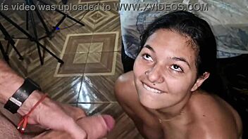 In this homemade compilation, the cute young Colombian latina gets facial cumshots all over her beautiful face.