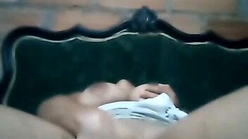 This young busty Latina gets shy but ends up in a steamy solo orgasm session.