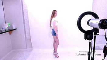 Long Legged Blonde Model Fucked in Audition
