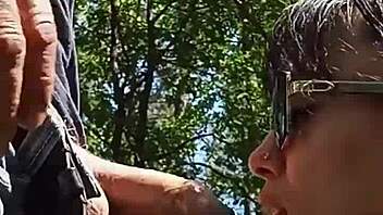 Will You Handle This Real Outdoor Deepthroat Blowjob Behind The Scenes?