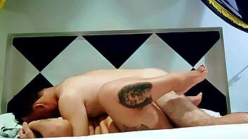 Fat slut with big tits and big ass fucking doggystyle with neighbor lover in motel while husband works