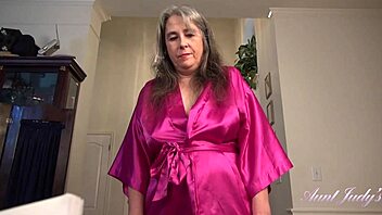 50YO Busty Hairy Mature Grace Delivers POV Handjob