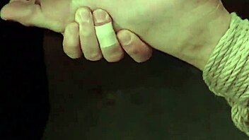 oh god, this hogtied asian with big tits is getting toyed and punished so rough in bdsm!