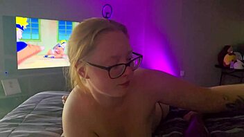 Hot Redhead with Glasses Worships BBC Deep in Throat Action Pt1