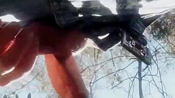 Will You Handle This Real Outdoor Deepthroat Blowjob Behind The Scenes?