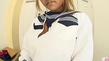 i watch busty japanese cheerleader yui aoyama get gangbanged with creampie