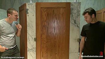 What happens when a busty captured slave endures rough double penetration pounding in bizarre bound group submission.