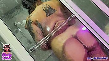 Wanna join us for steamy lesbian sex in the shower and jacuzzi?