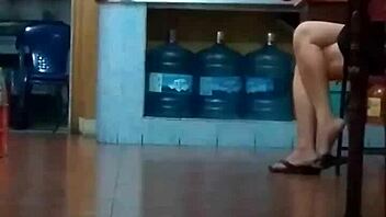 the chinese prostitute showed off her mature body like a total slut in casual everyday style