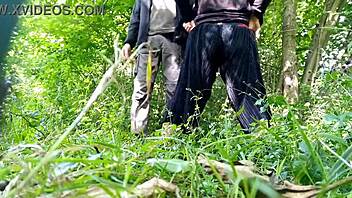 fat milf teases her hairy wet pussy outdoors, but why does her lover crave more in the park?