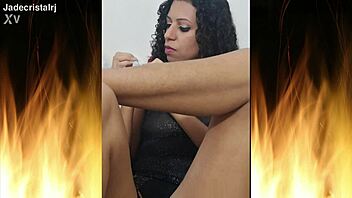 jade the spectacular brunette shows off her natural tits and tight pussy in lingerie. she teases with exhibitionist flair in this homemade curly latina clip part 02.