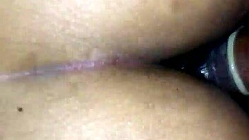 Hey, my girlfriend and I are having such hot fun with that dildo in her ass!