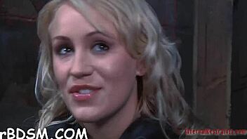 T beauty gets her fuck holes bound and roughly dominated in intense bdsm session.