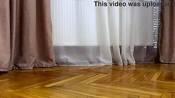 horny boss pulls pantyhose down for employee to lick her wet pussy