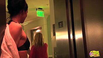 Three Women In Bikinis Lick Pussy And Use Strapon For Group Lesbian Action On Bed