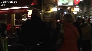 Redlight District Oudezijds Achterburgwal Amsterdam Netherlands Tourist Exploration