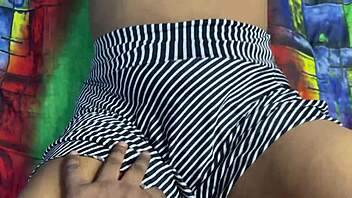 Exotic Indian beauty indulges in sensual solo play with squirting orgasm during romantic boss encounter.