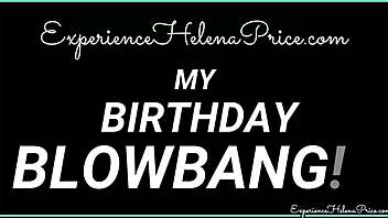 Hubby, watch me take on this BBC blowbang for my birthday mess!