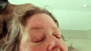 Whore watches fat black cock pounding her 😈