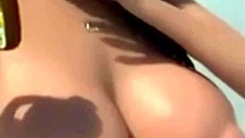 3d solo brunette pov huge boobs lotion breast expansion