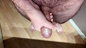 Failed To Abort Cumshot During Solo Big Cock Masturbation Close-Up